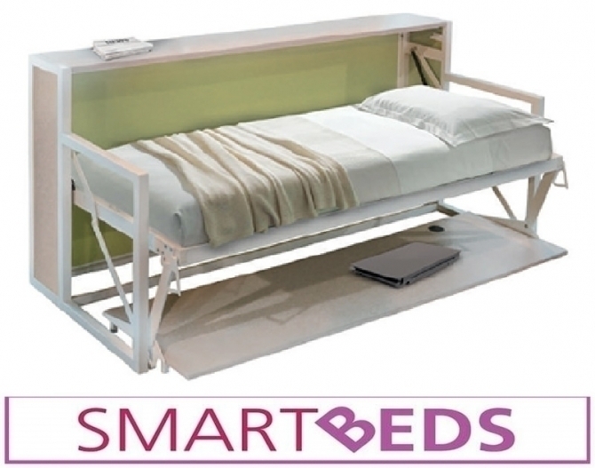 LETTO A SCOMPARSA SINGOLO 2014 B-ESK " AUTOPORTANTE" SMARTBEDS - tavolinitrasformabiliroma.it